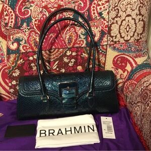 Brahmin Kalopsia collection Dayan evergreen East West satchel